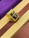 1 GRAM GOLD FLUTE KRISHNA RING FOR MEN DESIGN A-1045