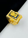 1 GRAM GOLD MUDRA RING FOR MEN DESIGN A-1051