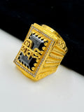 1 GRAM GOLD SHIV RING FOR MEN DESIGN A-1056