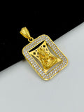 1 GRAM GOLD BHOLENATH PENDANT FOR MEN DESIGN A-507