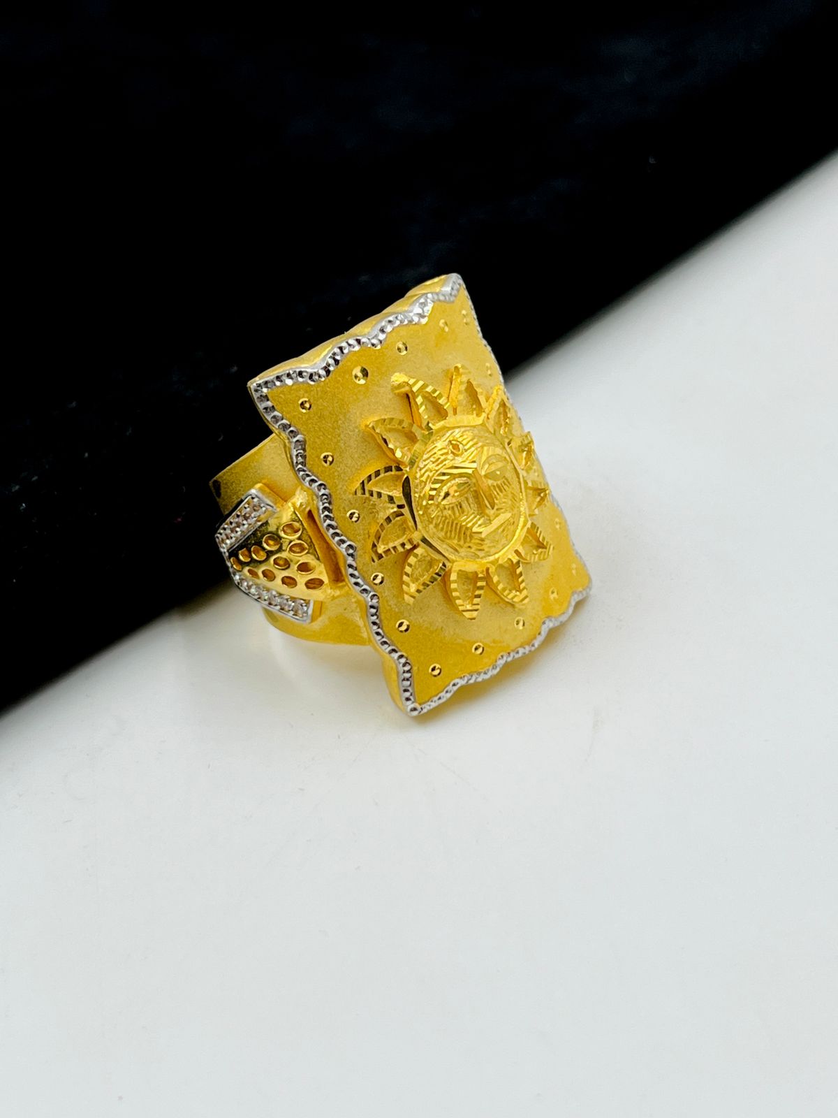1 GRAM GOLD SURYA RING FOR MEN DESIGN A-1065