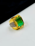 1 GRAM GOLD DIAMOND RING FOR MEN DESIGN A-1066