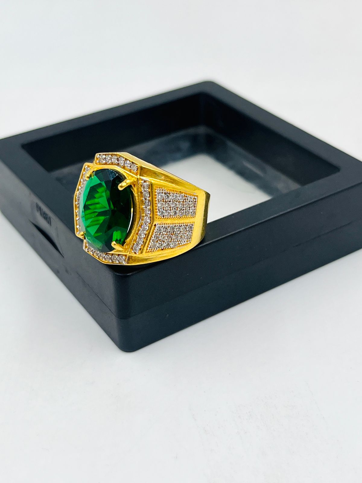 1 GRAM GOLD DIAMOND RING FOR MEN DESIGN A-1067