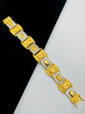 1 GRAM GOLD DIAMOND BRACELET FOR MEN DESIGN A-369