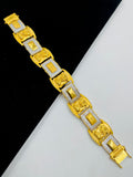 1 GRAM GOLD MUDRA DIAMOND BRACELET FOR MEN DESIGN A-371