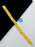 1 GRAM GOLD FORMING FULL DIAMOND BRACELET FOR MEN DESIGN A-379