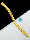 1 GRAM GOLD FORMING DIAMOND BRACELET FOR MEN DESIGN A-380