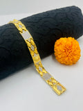 1 GRAM GOLD LION DIAMOND BRACELET FOR MEN DESIGN A-393