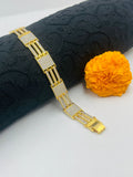 1 GRAM GOLD DIAMOND BRACELET FOR MEN DESIGN A-396