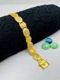 1 GRAM GOLD DIAMOND BRACELET FOR MEN DESIGN A-403