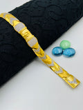 1 GRAM GOLD TRISHUL DIAMOND BRACELET FOR MEN DESIGN A-412