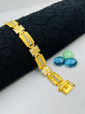 1 GRAM GOLD DIAMOND BRACELET FOR MEN DESIGN A-415