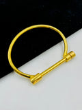 1 GRAM GOLD SCREW LOCK ANTIQUE KADA BRACELET FOR MEN DESIGN A-4