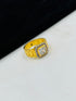 1 GRAM GOLD DIAMOND RING FOR MEN DESIGN A-1070