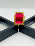 1 GRAM GOLD PLATING HEAVY LOOK DIAMOND RING FOR MEN DESIGN A-306