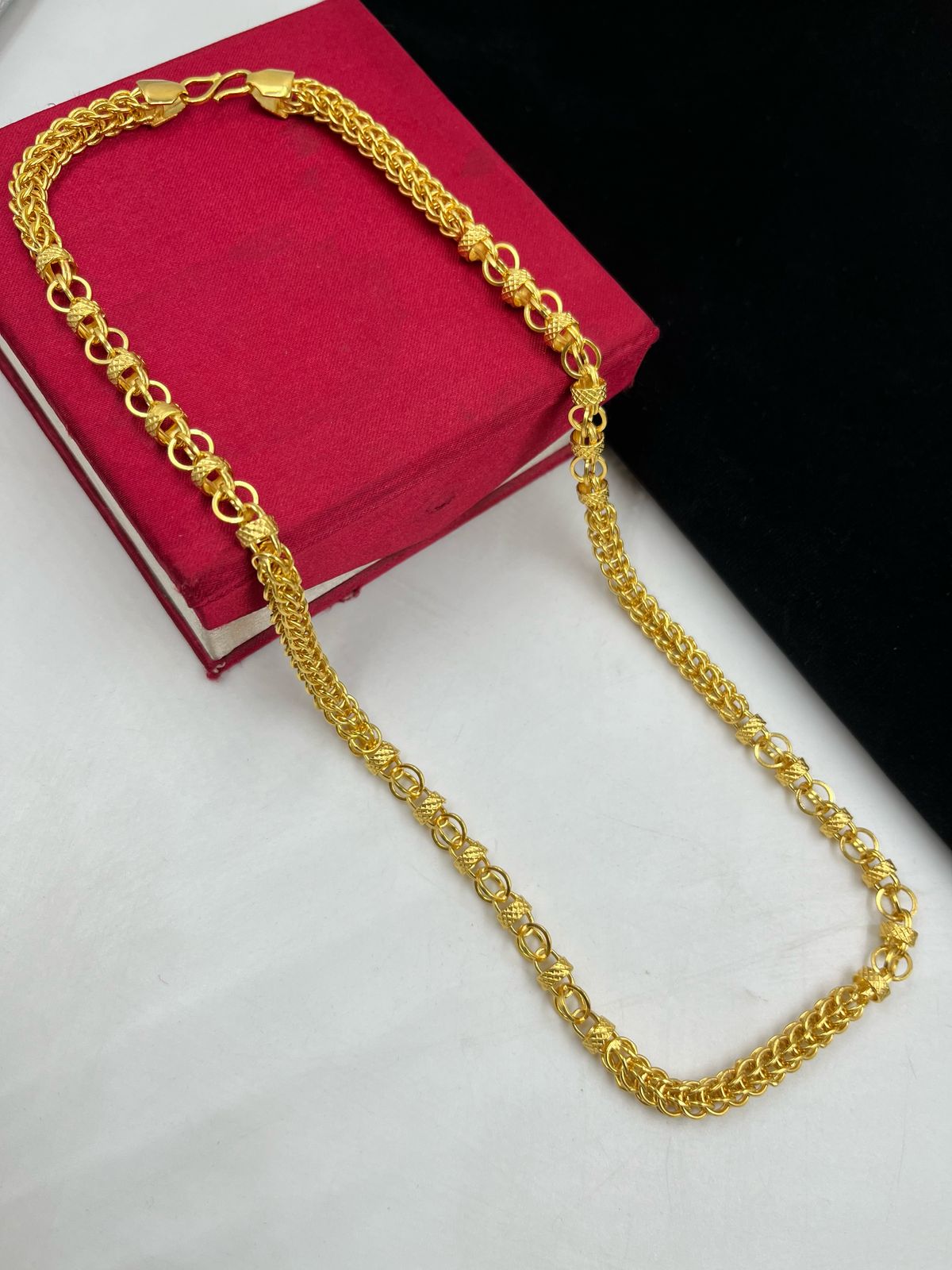 1 GRAM GOLD INDO CHAIN FOR MEN DESIGN A-724