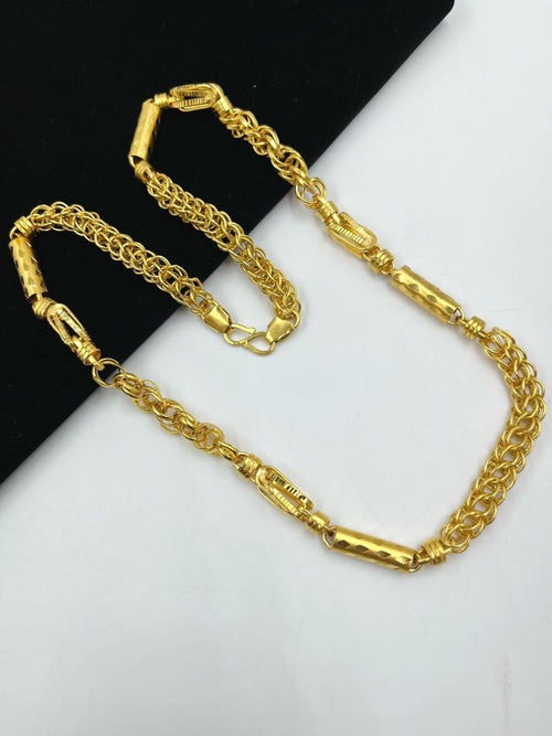 1 GRAM GOLD INDO CHAIN FOR MEN DESIGN A-733