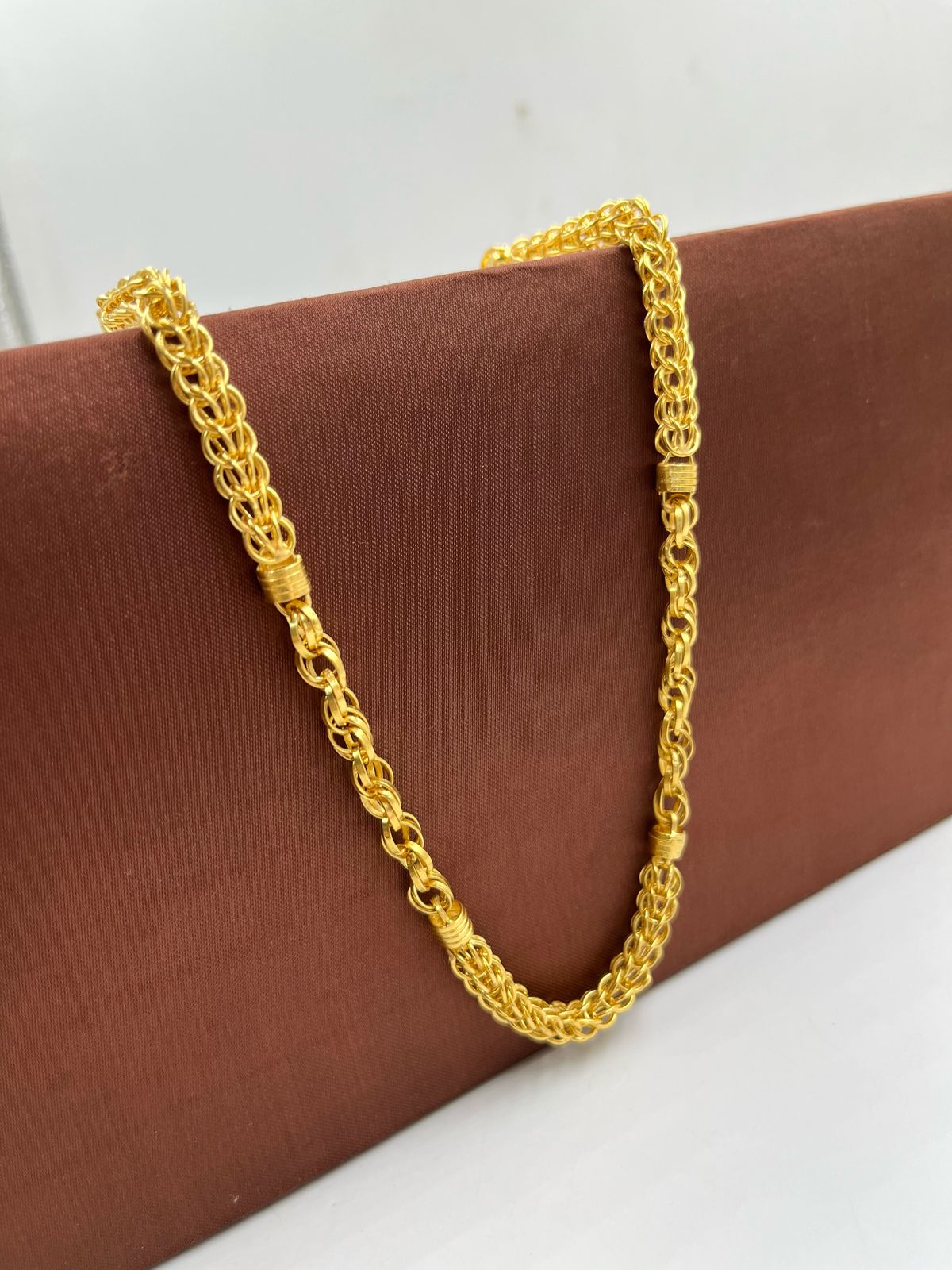 1 GRAM GOLD INDO CHAIN FOR MEN DESIGN A-730