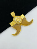 1 GRAM GOLD PLATING SURYA DUAL NAIL PENDANT FOR MEN DESIGN A-80