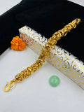 1 GRAM GOLD FORMING ROUND INDO BRACELET FOR MEN DESIGN A-460