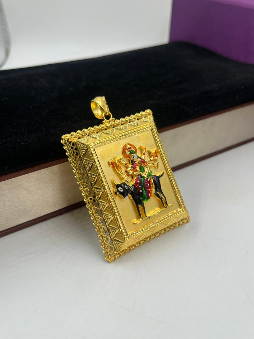 1 GRAM GOLD MELDI MAA PENDANT FOR MEN DESIGN A-348