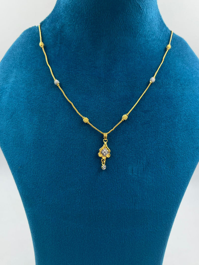 1 GRAM GOLD FORMING CHAIN WITH PENDANT FOR WOMEN DESIGN A-50