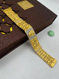 1 GRAM GOLD FORMING LION FACE BRACELET FOR MEN DESIGN A-112
