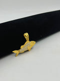 1 GRAM GOLD PLATED FISH (MACHLI)  PENDANT FOR MEN DESIGN A-430