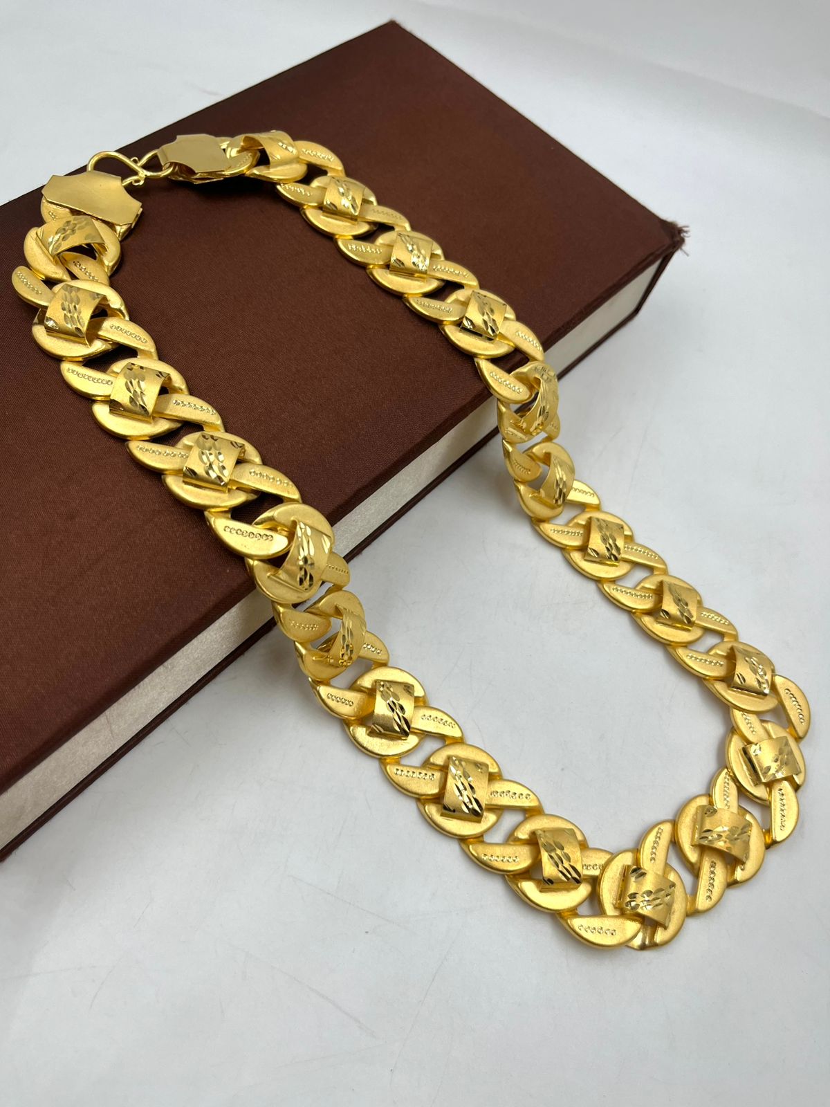 1 GRAM GOLD POKAL CHAIN FOR MEN DESIGN A-717