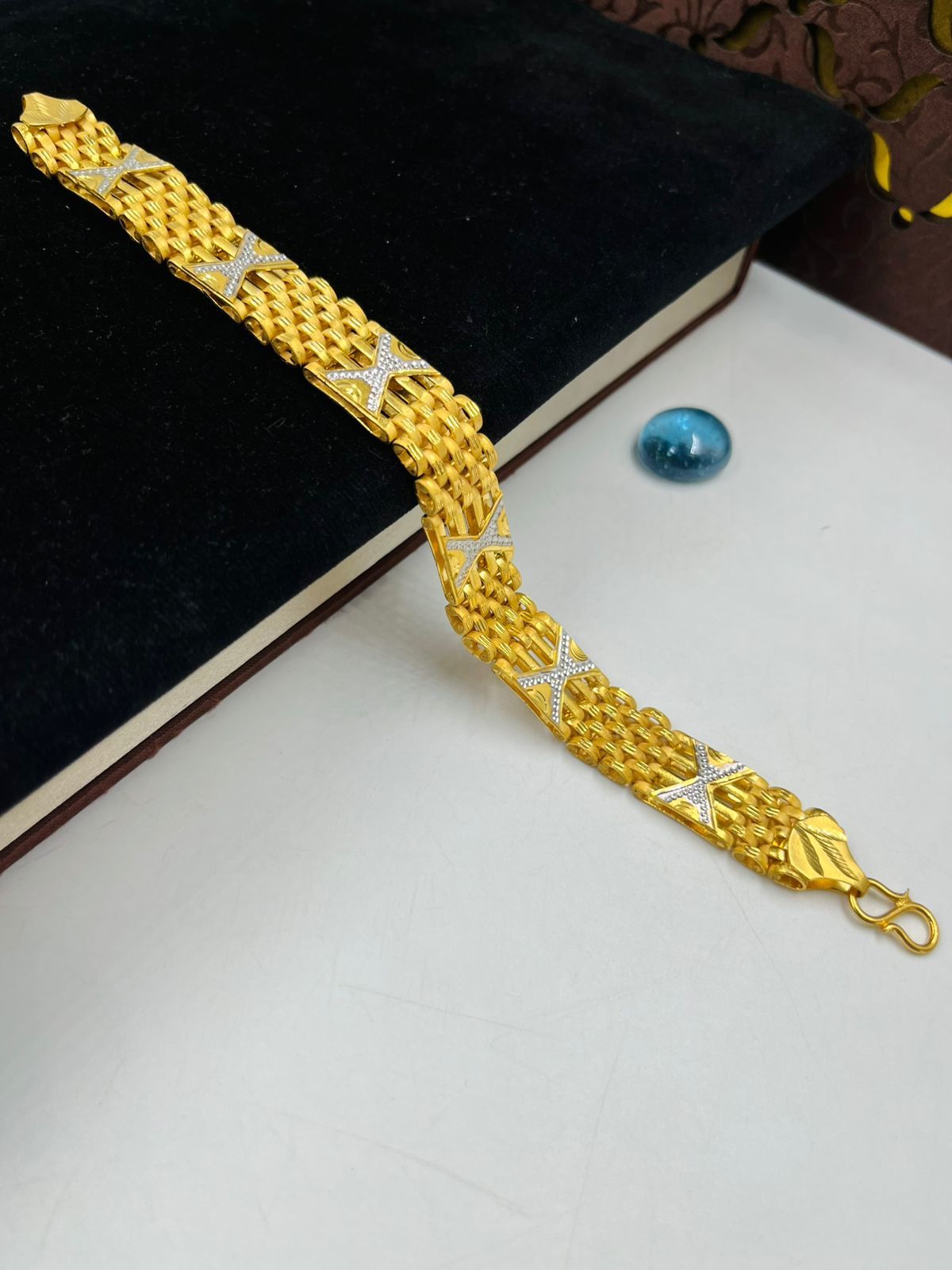 1 GRAM GOLD PASI BRACELET FOR MEN DESIGN A-480
