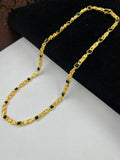 1 GRAM GOLD SQUARE SHAPE RUDRAKSHA MALA FOR MEN DESIGN A-100