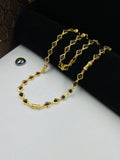 1 GRAM GOLD PLATING DIAMOND RUDRAKSHA MALA FOR MEN DESIGN A-116