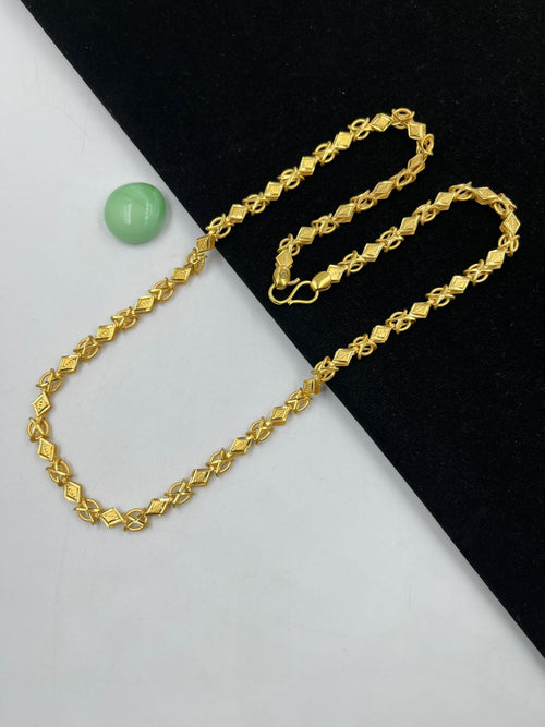 1 GRAM GOLD  NEW DESIGN CHAIN FOR MEN DESIGN A-711