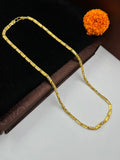 1 GRAM GOLD FORMING NAWABI (BISCUTS) CHAIN FOR MEN DESIGN A-295