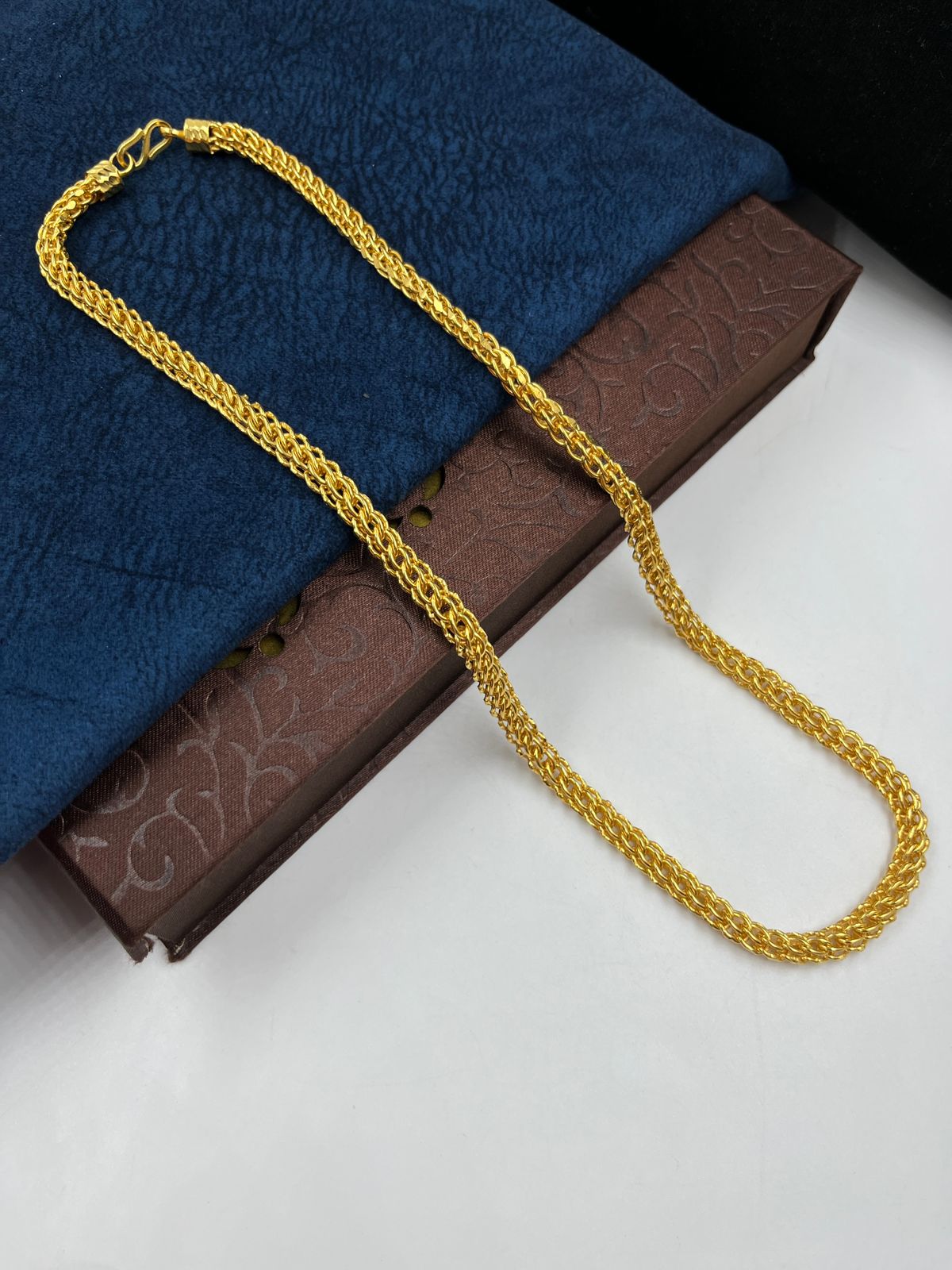 1 GRAM GOLD PLATING INDO CHAIN FOR MEN DESIGN A-722