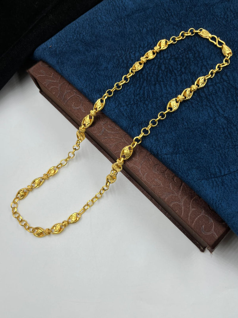 1 GRAM GOLD CHAIN FOR MEN DESIGN A-496