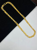 1 GRAM GOLD NAWABI BISCUITS WITH POKAL CHAIN FOR MEN DESIGN A-478