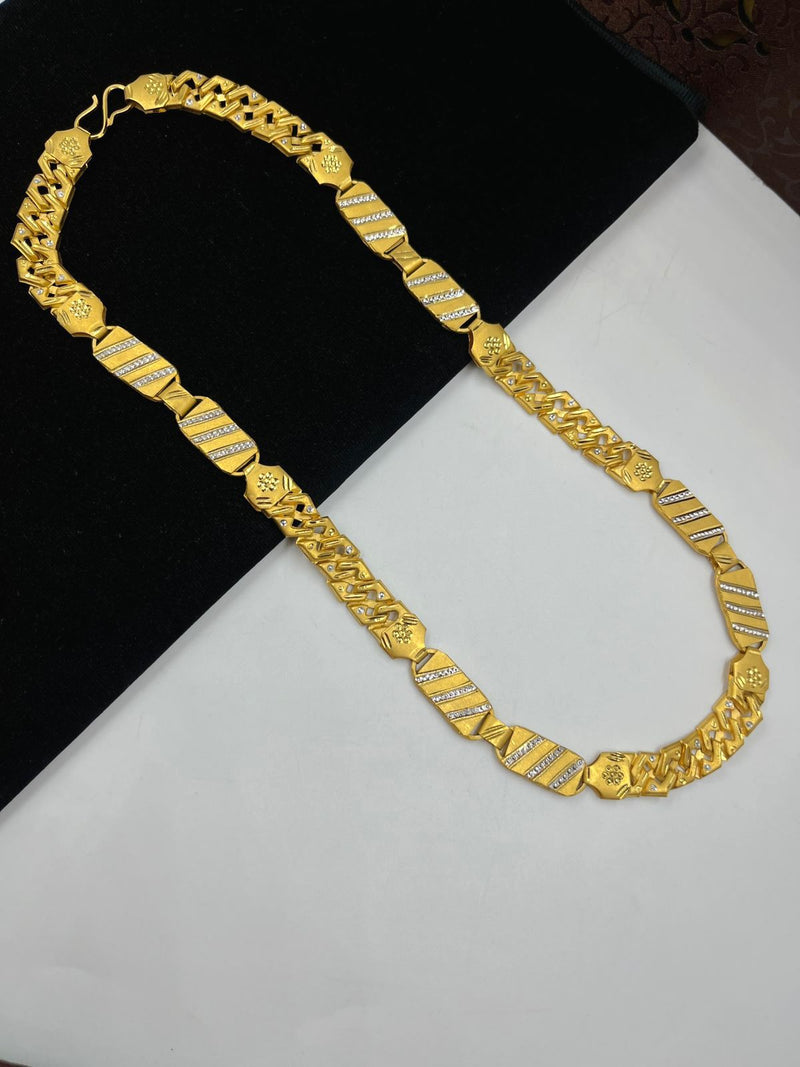1 GRAM GOLD CHAIN FOR MEN DESIGN A-447