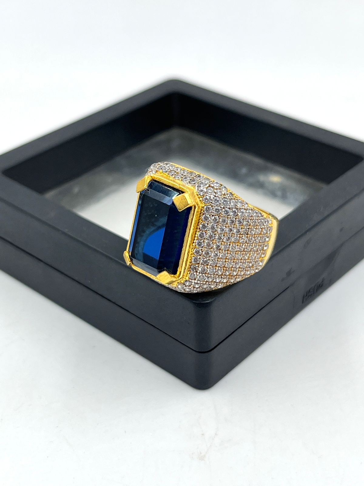1 GRAM GOLD PLATING DIAMOND RING FOR MEN DESIGN A-370