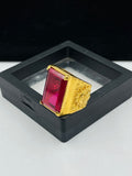 1 GRAM GOLD FORMING DIAMOND RING FOR MEN DESIGN A-404