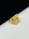 1 GRAM GOLD FORMING OM (AUM) RAJWADI RING FOR MEN DESIGN A-1004