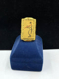 1 GRAM GOLD PLATING FLUTE KRISHNA RING FOR MEN DESIGN A-269
