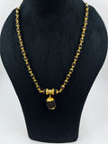 1 GRAM GOLD RUDRAKSHA MALA WITH PENDANT FOR MEN DESIGN A-5