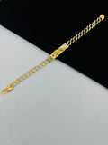 1 GRAM GOLD PLATED JAGUAR BRACELET FOR MEN DESIGN A-487