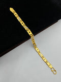 1 GRAM GOLD NAWABI BISCUITS BRACELET FOR MEN DESIGN A-271