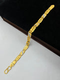 1 GRAM GOLD NAWABI BISCUITS BRACELET FOR MEN DESIGN A-207