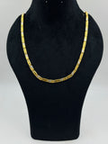 1 GRAM GOLD NAWABI BISCUITS CHAIN FOR MEN DESIGN A-645