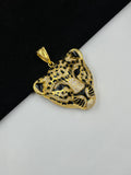 1 GRAM GOLD LEOPARD DIAMOND PENDANT FOR MEN DESIGN A-484