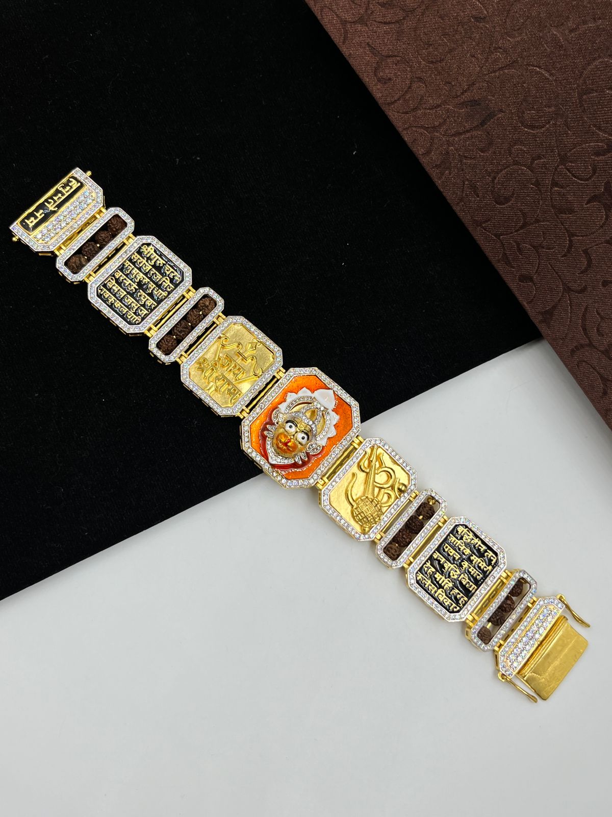 1 GRAM GOLD HANUMAN DADA SPECIAL EDITION BRACELET FOR MEN DESIGN A-209