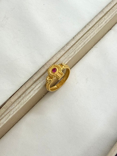 1 GRAM GOLD SHIVLING DANA RING FOR MEN DESIGN A-1093